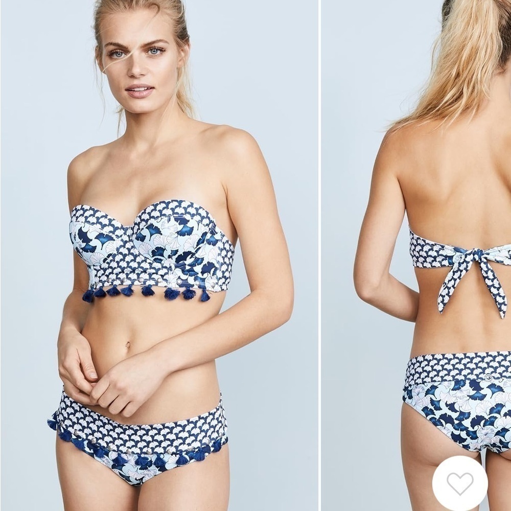 OndadeMar Lotto Bandeau Bikini Top Size Small